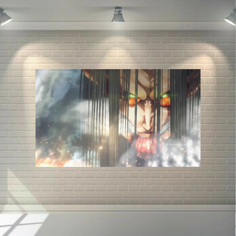 پوستر دیواری طرح انیمه اتک آن تایتان - Attack on Titan مدل SDP2512