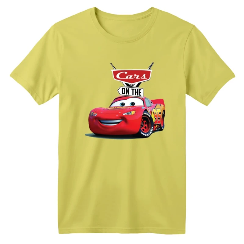 تی شرت آستین کوتاه بچگانه مدل ماشین ها کد ۷