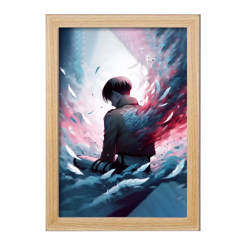 تابلو خندالو مدل لیوای انیمه اتک آن تایتان کد F4746