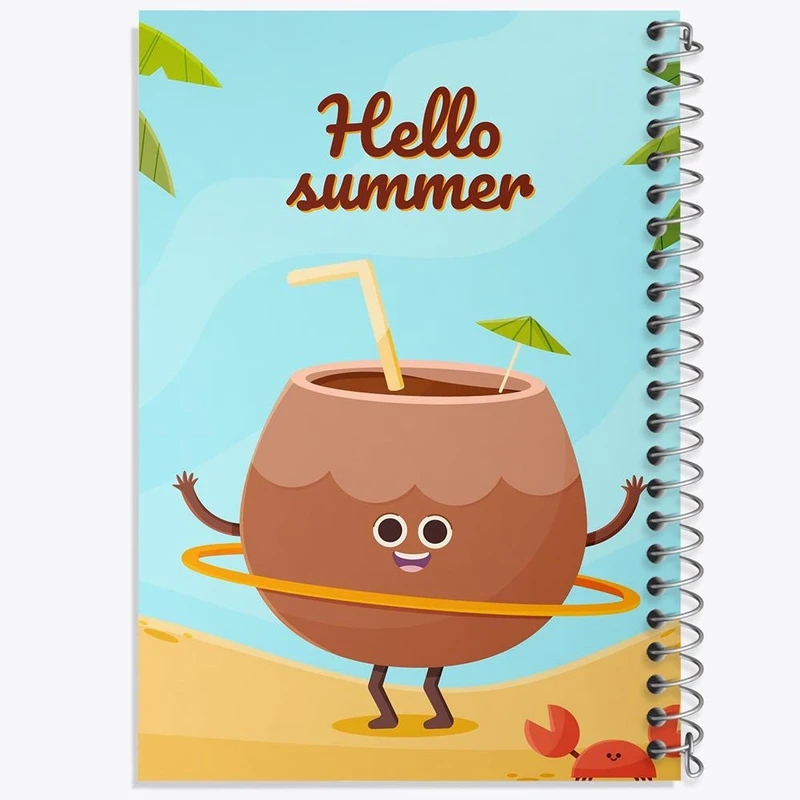 دفتر نقاشی 50 برگ خندالو مدل نارگیل کد 8622