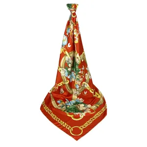 روسری زنانه مدل ابریشم گل دار 