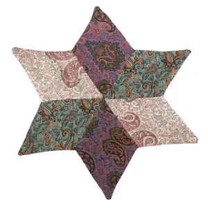 رومیزی ترمه مدل ستاره 5 سایز 36x36 سانتیمتر