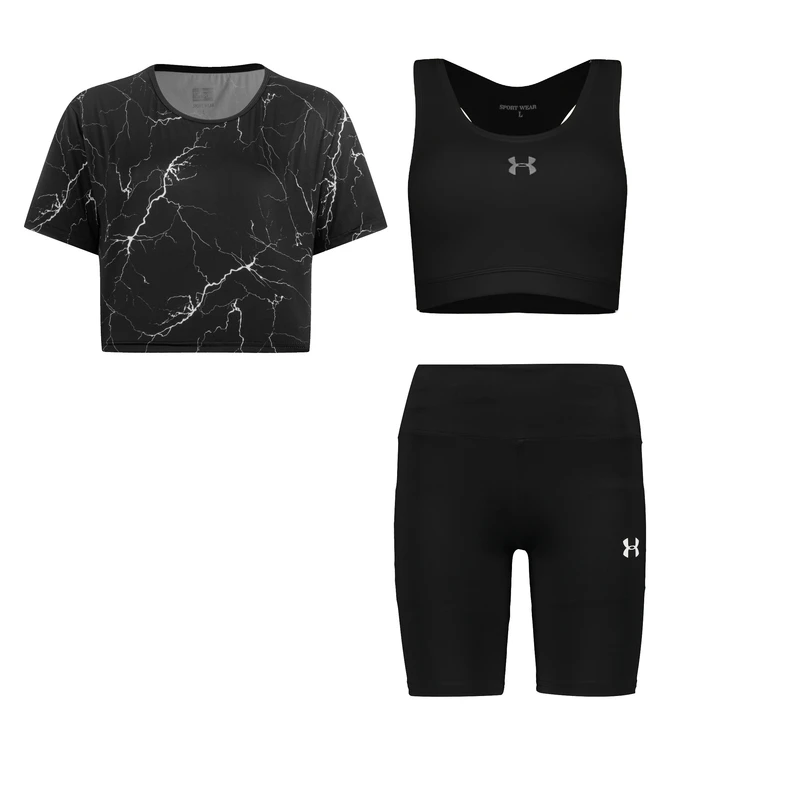 ست سه تکه لباس ورزشی زنانه مدل 1801-69-56