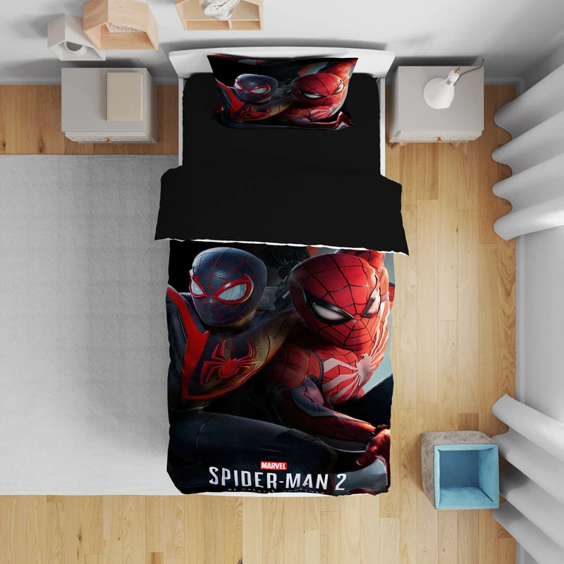 سرویس روتختی مدل مرد عنکبوتی T5586 تک نفره 5 تکه