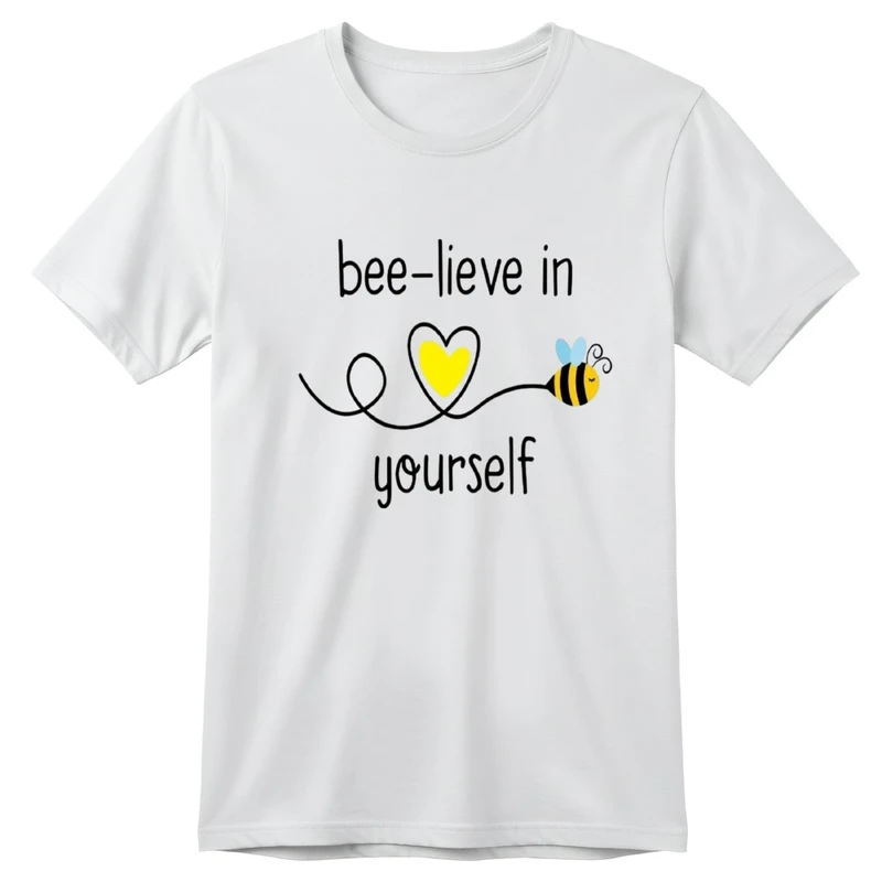 تی‌شرت آستین کوتاه بچگانه مدل زنبور و قلب کد v3 