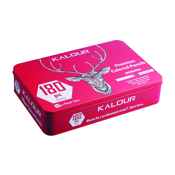 مداد رنگی 180 رنگ  کالور طرح گوزن