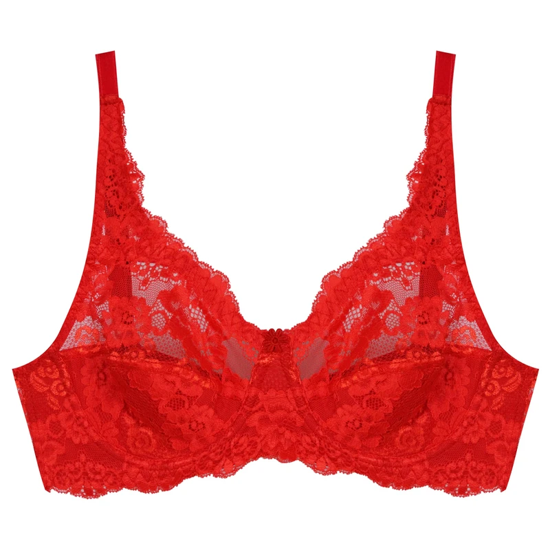 سوتین زنانه پانیذ مدل گیپوری فنردار کد 66365-new