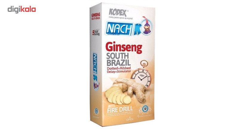 کاندوم ناچ کدکس مدل Ginseng بسته 12 عددی