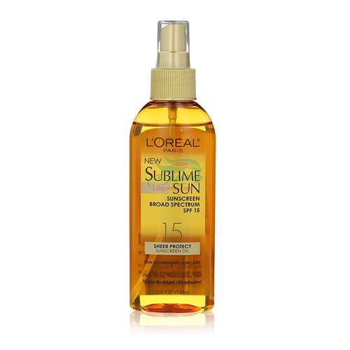 اسپری روغن ضد آفتاب لورال مدل SublimeSun SPF15 حجم 148 میلی لیتر