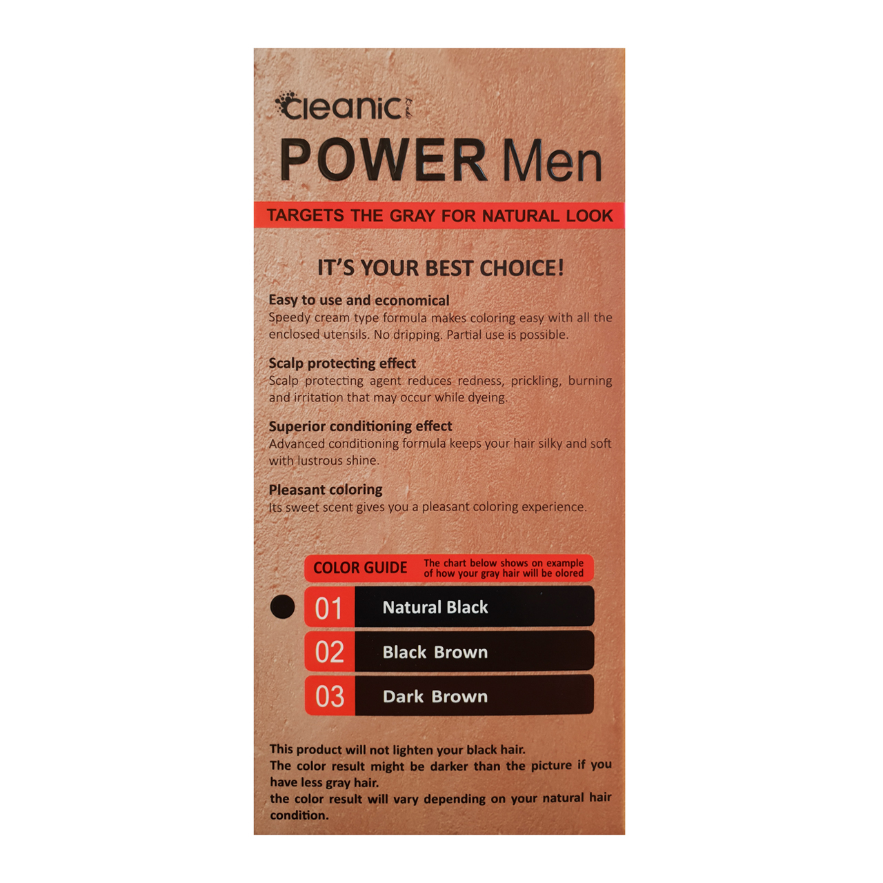 کیت رنگ مو کلینیک کیندی شماره 01 حجم 50 میلی لیتر رنگ مشکی