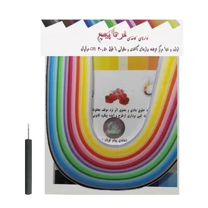 ملیله کاغذی فرتاپیچ عرض 5 میل بسته 500 عددی کد 5