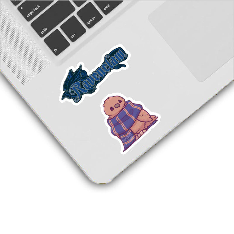 استیکر لپ تاپ و موبایل گوفی طرح هری پاتر ریونکلا مدل RavenClaw 2 مجموعه 10 عددی