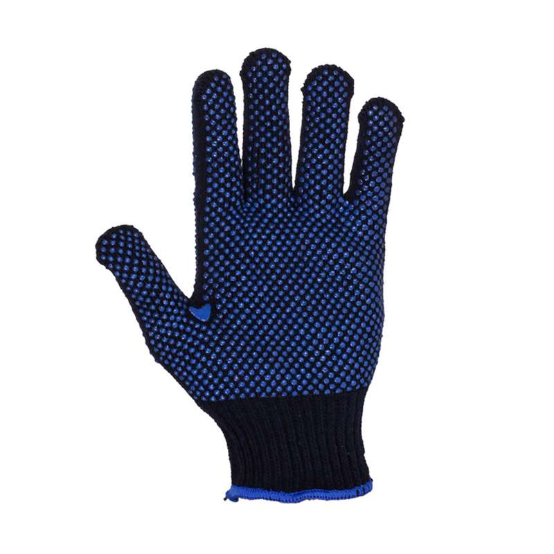 دستکش ایمنی بافتنی مدل دو رو خالدار