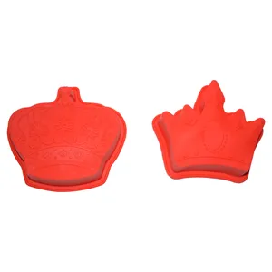 قالب ژله و کیک سیلیکونی طرح تاج بسته دو عددی