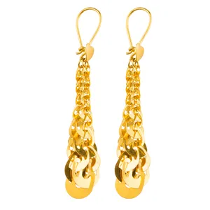 گوشواره طلا 18عیار گالری طلاچی مدل آویز 26