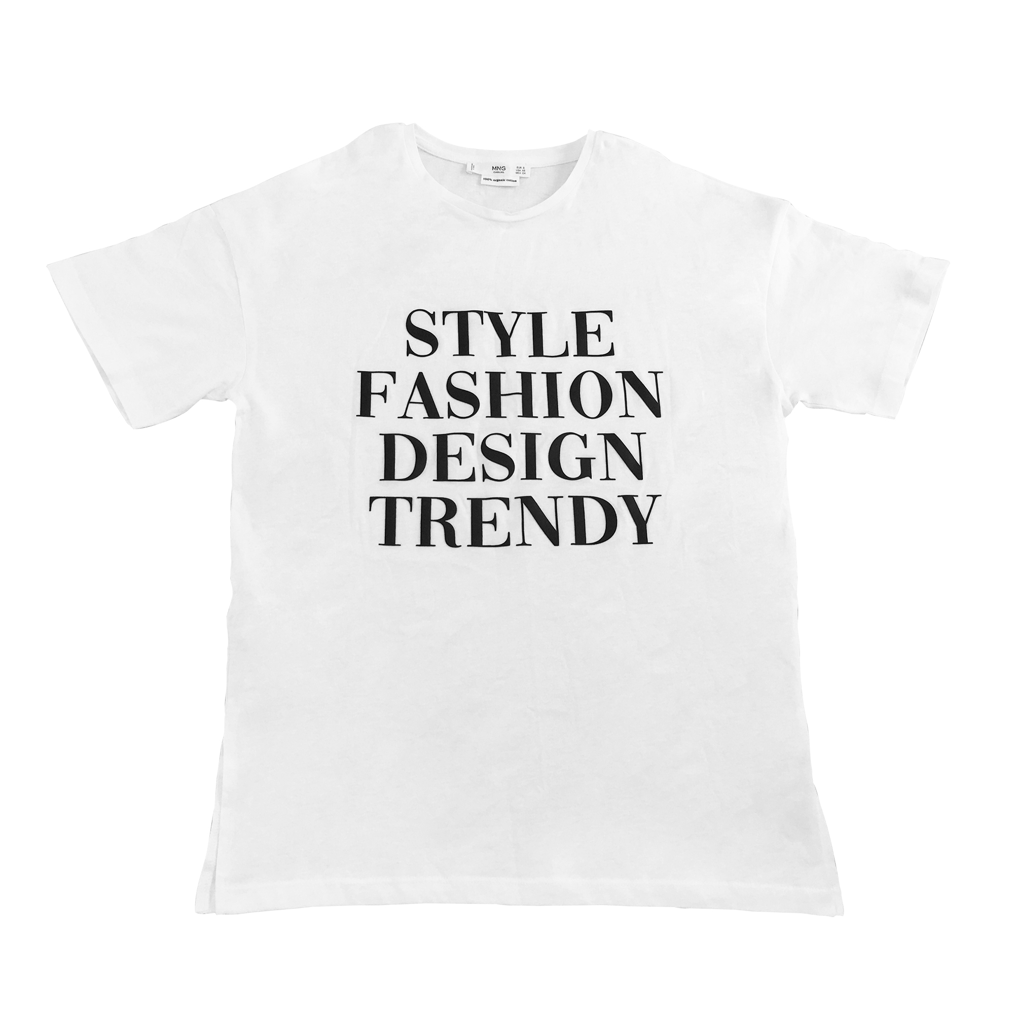 تی شرت آستین کوتاه دخترانه مانگو مدل STYLE