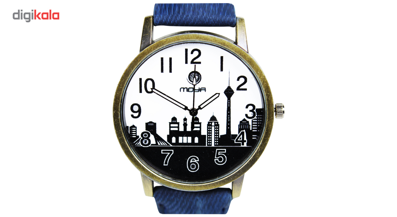 ساعت مچی عقربه ای مردانه و زنانه طرح شهر کد 02