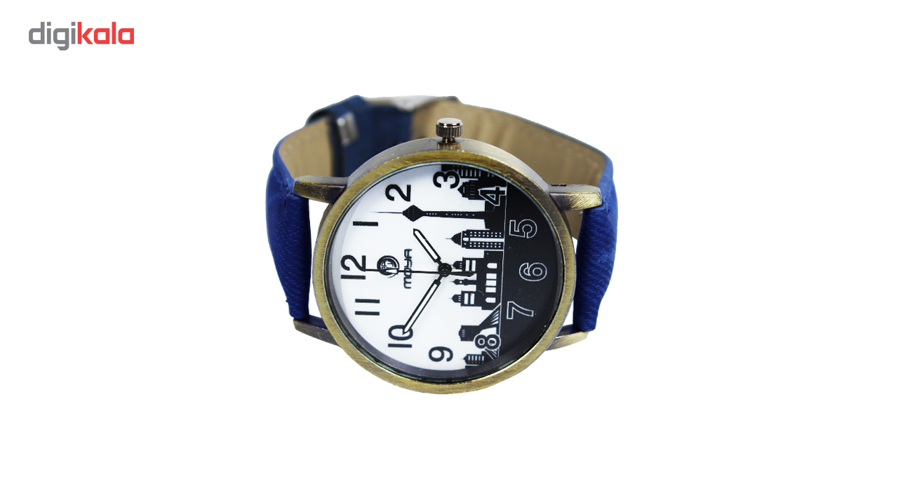 ساعت مچی عقربه ای مردانه و زنانه طرح شهر کد 02