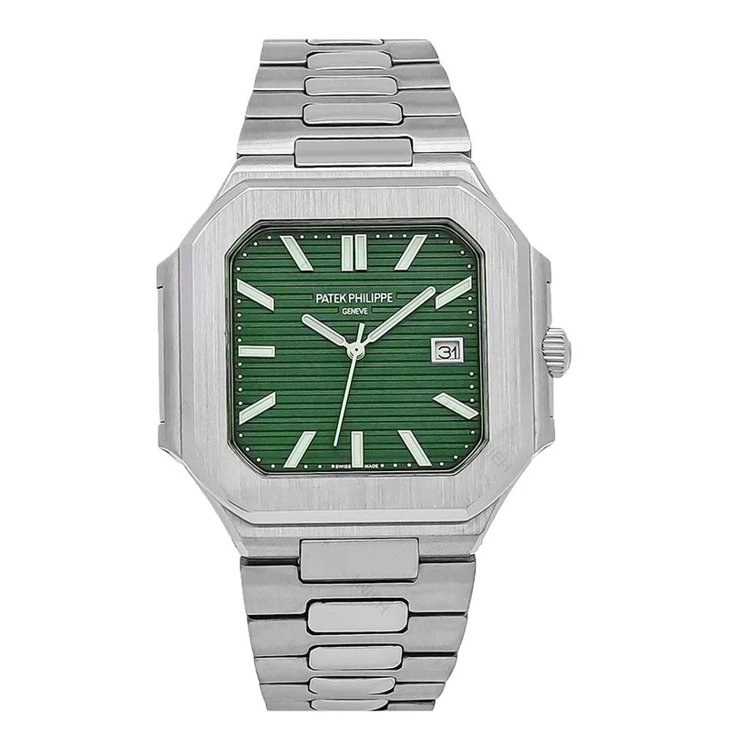 ساعت مچی عقربه‌ای کوارتز مردانه مدل تک موتور صفحه مربعی قفل مخفی کد 003