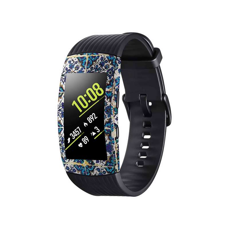 برچسب ماهوت طرح Iran-Tile1 مناسب برای ساعت هوشمند سامسونگ Galaxy Gear Fit 2 Pro