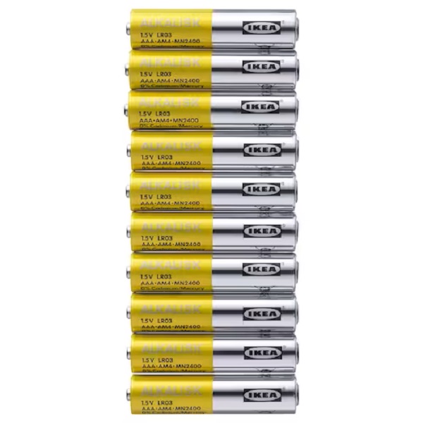 باتری نیم قلمی ایکیا مدل کد 802 F بسته 10عددی 