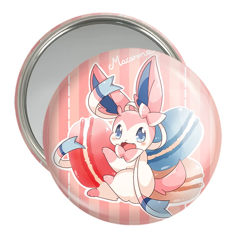 آینه جیبی خندالو مدل سیلوئون انیمه پوکمون  کد 17319