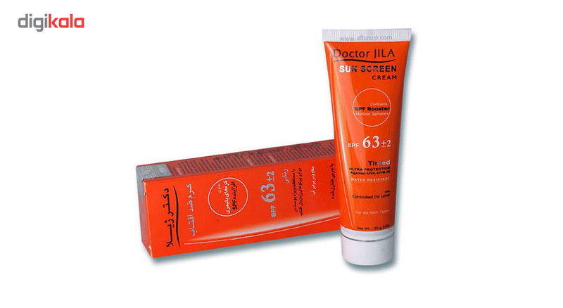 کرم ضدآفتاب رنگی دکتر ژیلا SPF63 مدل DJ3 مناسب انواع پوست وزن 50 گرم