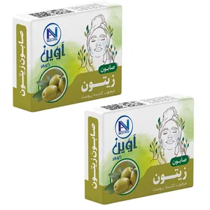 صابون شستشو آوین گوهر مدل زیتون سبز وزن 75 گرم بسته 2 عددی