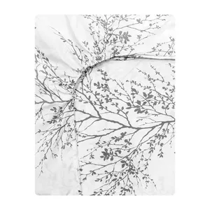 ملحفه آدنو مدل شاخه کد FI19 دو نفره سایز 160x200 سانتی متر