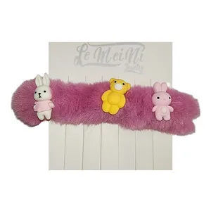 کش مو دخترانه مدل پولیش پیکسل دار کد 5