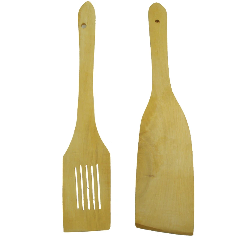 کفگیر چوبی برگردان بامبو مدل KCH2 مجموعه 2 عددی