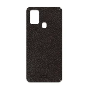 MAHOOT Dark-Brown-Leather Cover Sticker for Samsung Galaxy M31