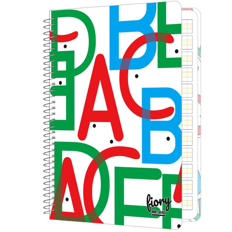 دفتر زبان مستر راد مدل شطرنجی کد fiory1743