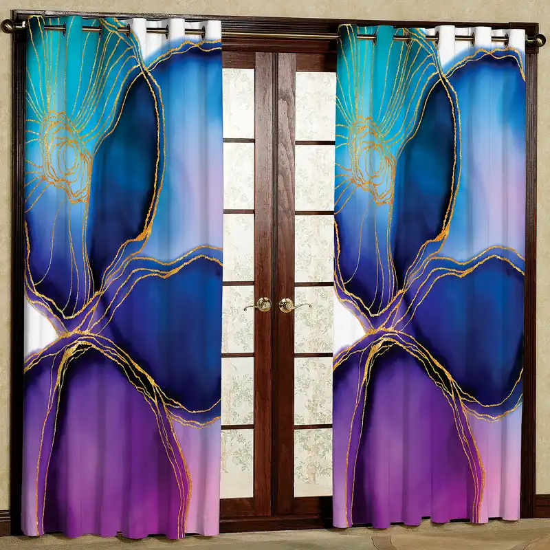 پرده مدل گلبرگ مخمل پانچی کد 2672 سایز 200x140 سانتی متر