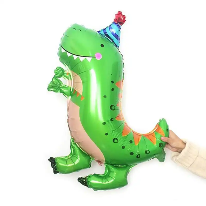 بادکنک فویلی لاکی بالونز مدل دایناسور کلاه دار کد 1221