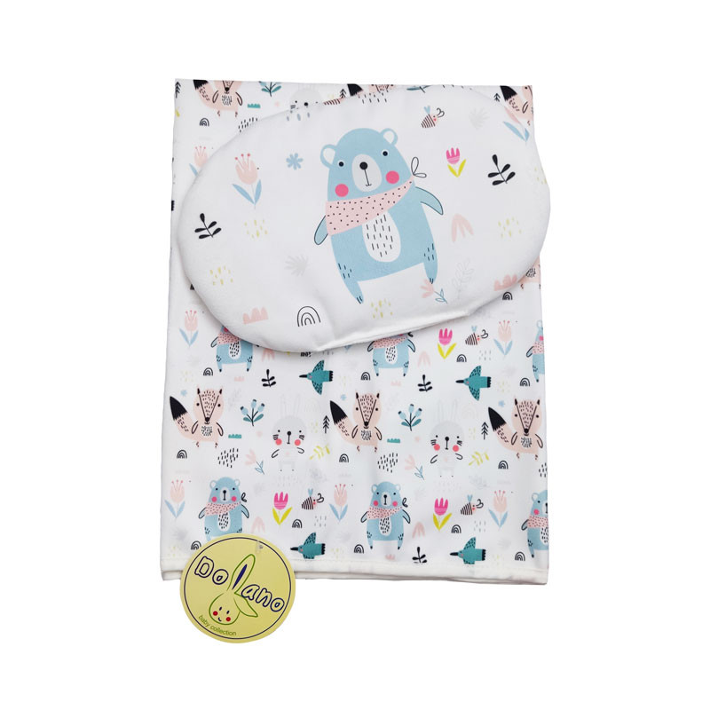 زیرانداز تعویض نوزاد مدل خرس به همراه بالش