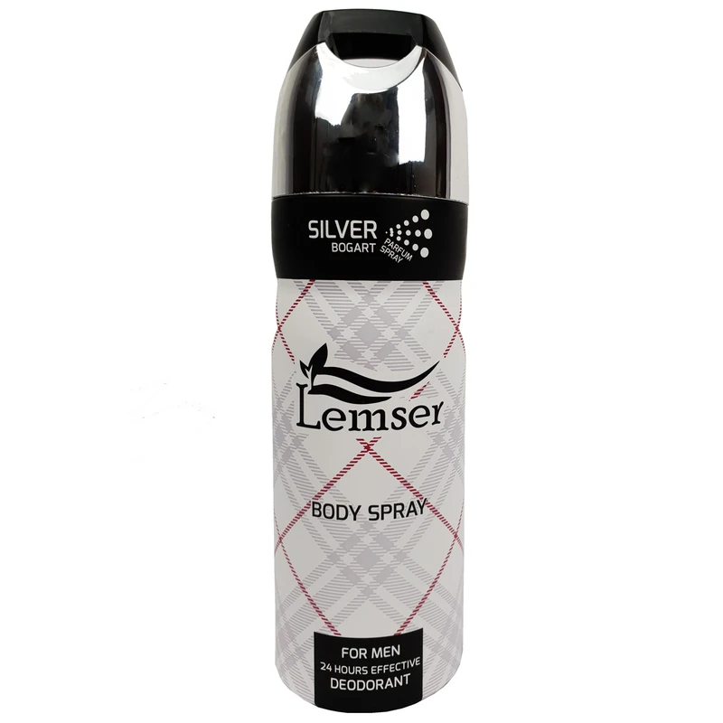 اسپری خوشبوکننده دئودورانت لمسر مدل SILVER BOGART حجم 200 میلی لیتر
