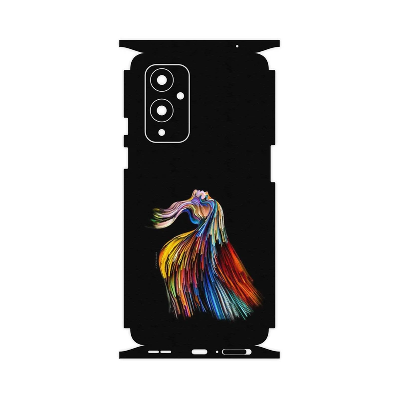 برچسب پوششی ماهوت مدل Rainbow Hair Digital Art-FullSkin مناسب برای گوشی موبایل وان پلاس 9