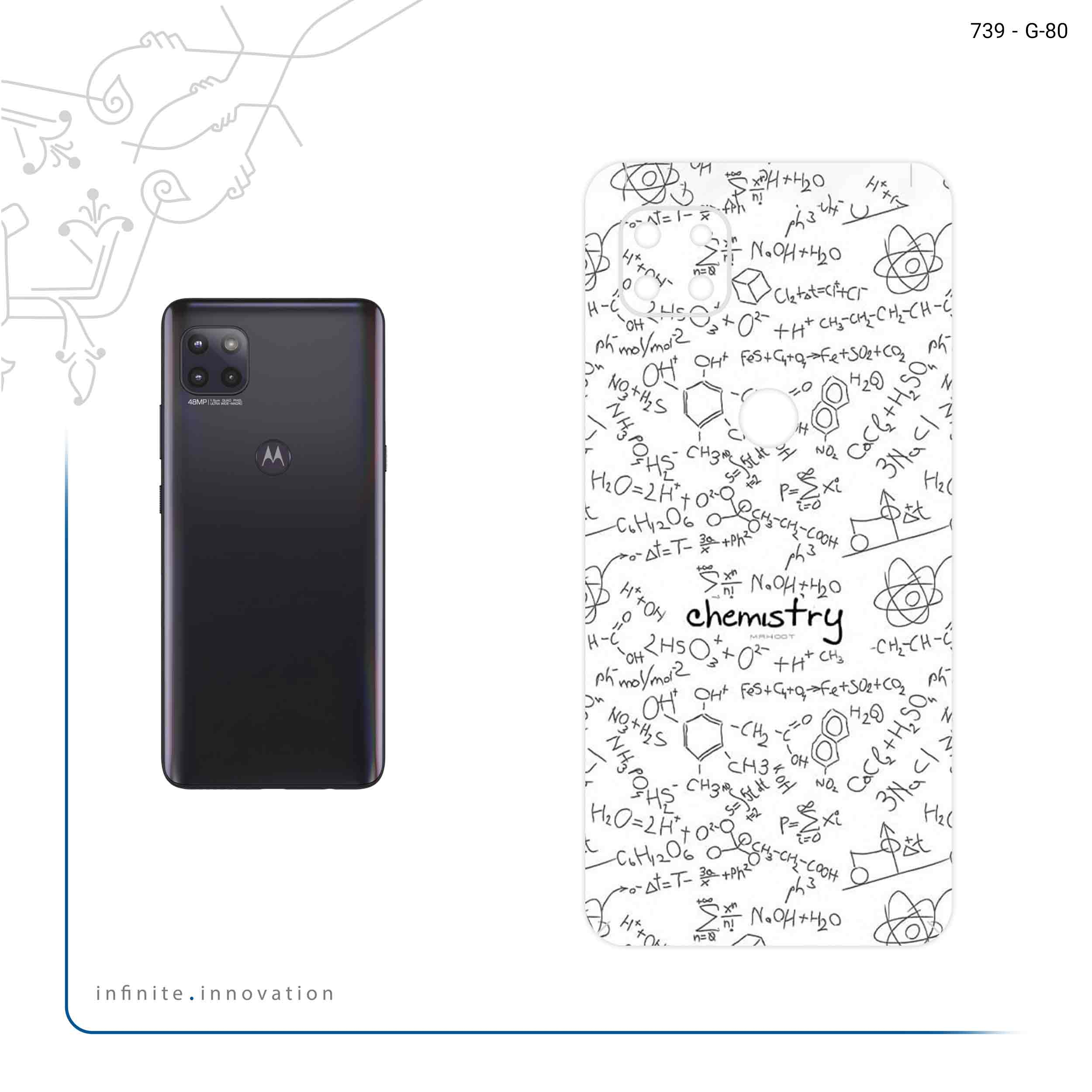 برچسب پوششی ماهوت مدل Chemistry Science مناسب برای گوشی موبایل موتورولا MOTO G 5G