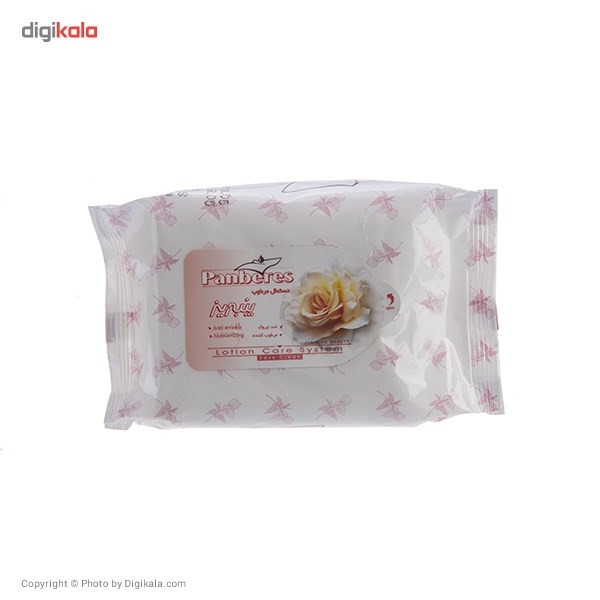 دستمال مرطوب پنبه ریز ضد چروک - بسته 20 عددی