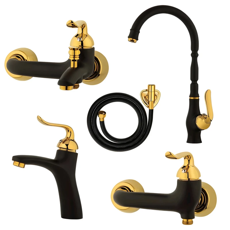 ست شیرآلات نایریکا مدل آرچر کد BL-02 مجموعه 5 عددی