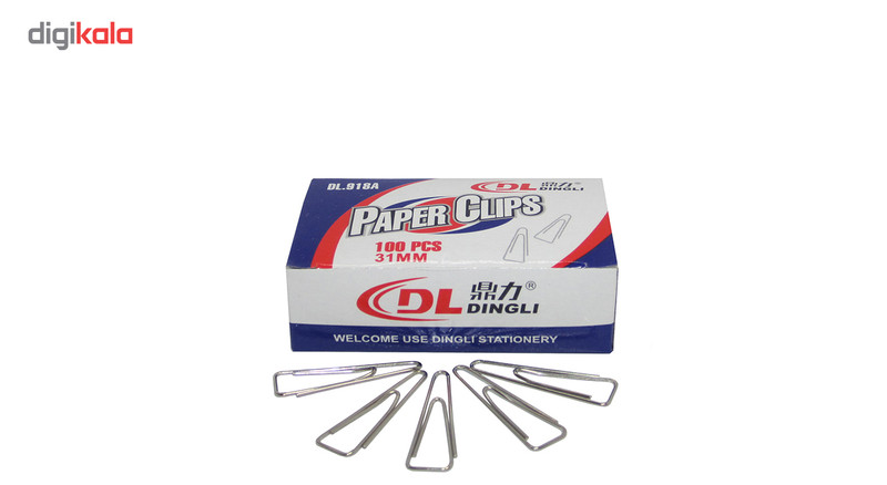 گیره کاغذ مدل 918A سایز 31 میلی متر بسته 500 عددی