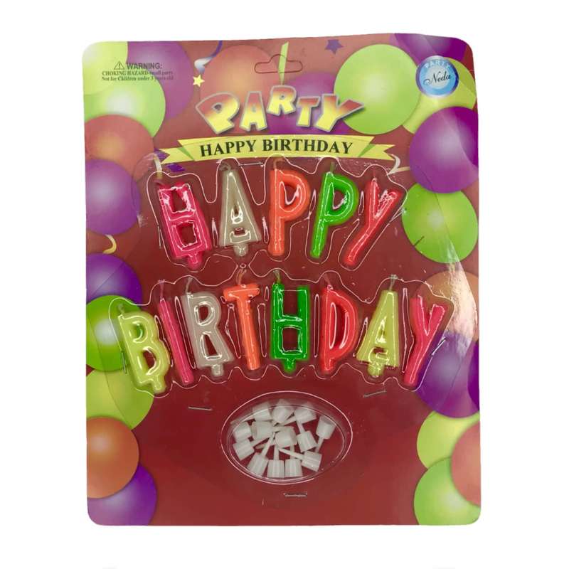 شمع تولد مدل هپی کد 01 بسته 13 عددی