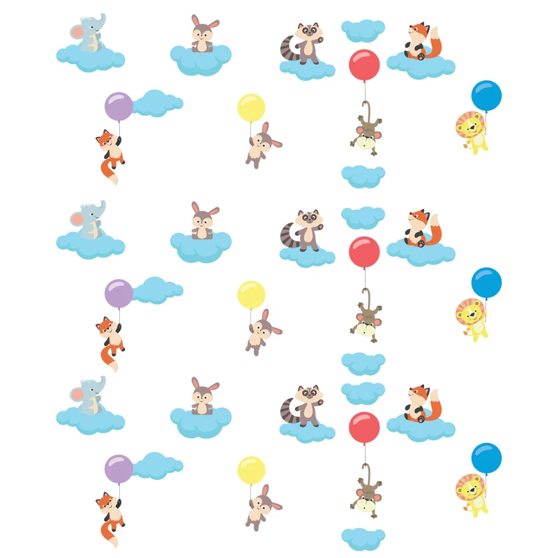 استیکر کودک باروچین مدل Animals In Sky