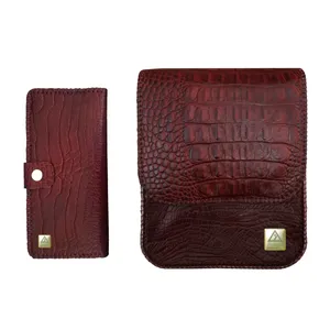  ست کیف رودوشی و کیف پول چرمی آردین فرسام مدل 1924 کد AF-Croco