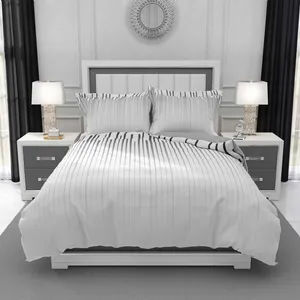 سرویس روتختی طرح راه راه سایه روشن مدل DF54 دو نفره 6 تکه