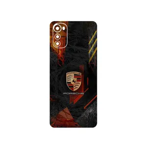 MAHOOT Porsche_Logo Cover Sticker for Motorola Moto E32s