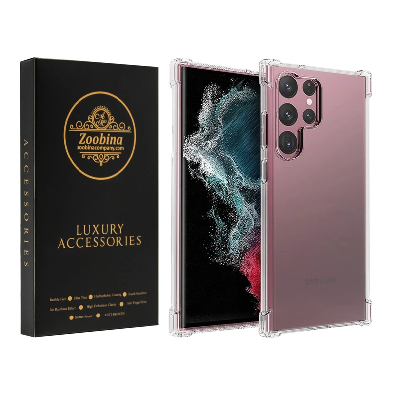 کاور زوبینا مدل Clear مناسب برای گوشی موبایل سامسونگ Galaxy S23 Ultra
