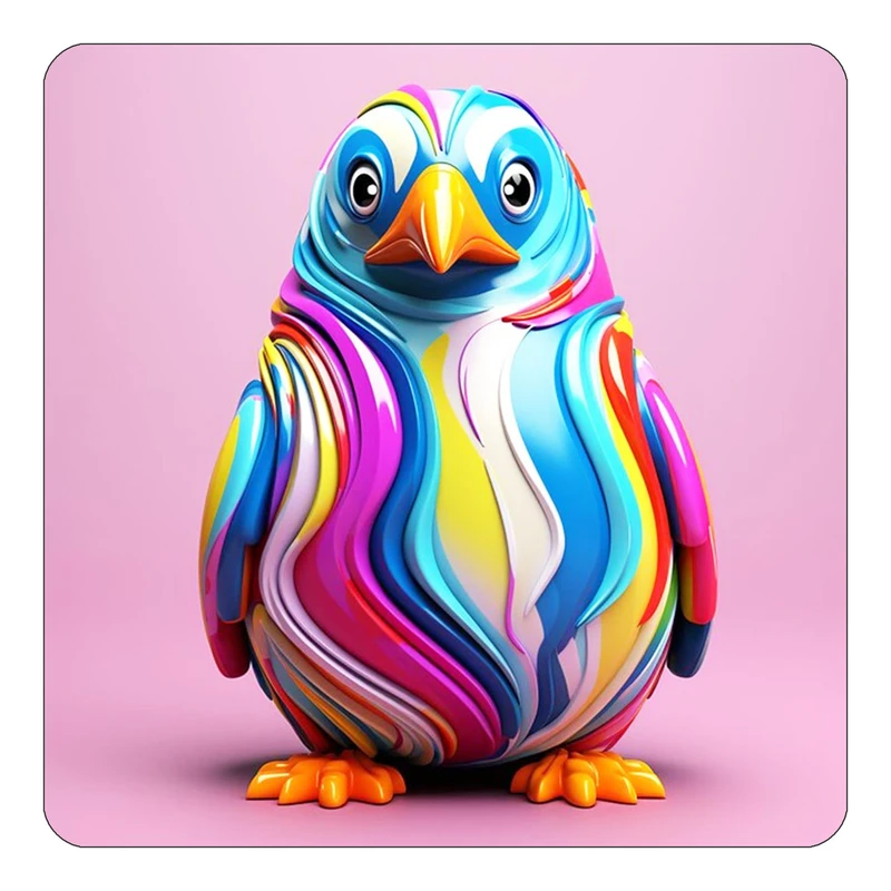 مگنت کاکتی طرح حیوانات رنگی مدل mp25261