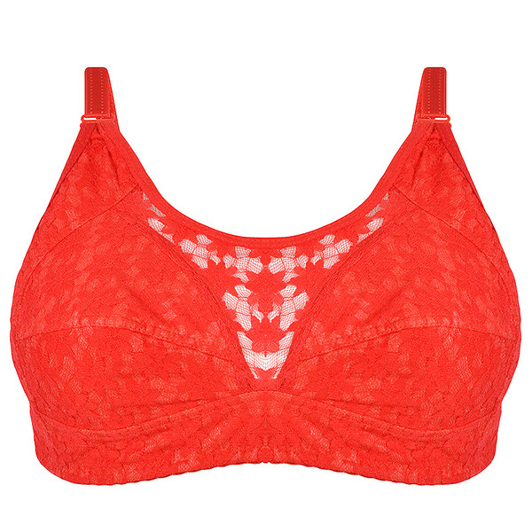 سوتین زنانه دکسونری مدل 125004805  گیپور رنگ قرمز